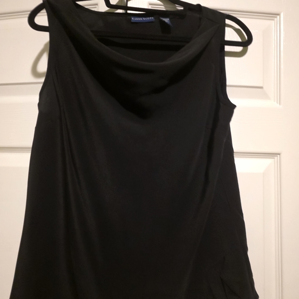 Karen Scott Classic Black Tank Top - Picture 3 of 8